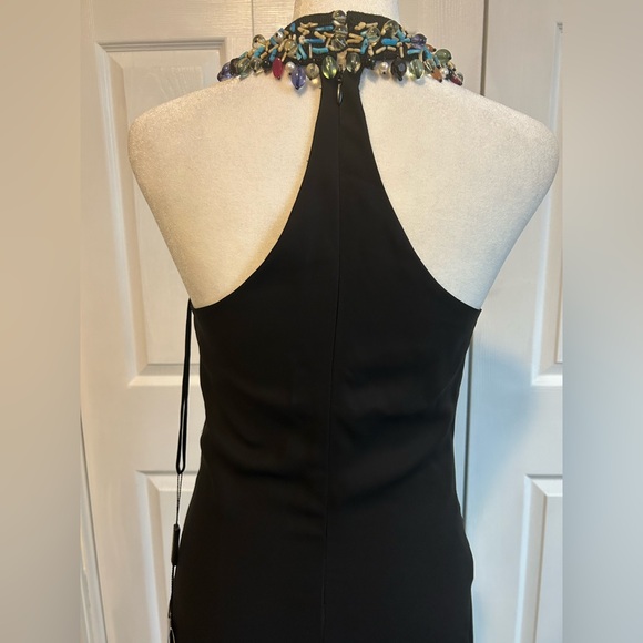 Emporio Armani Black Sequin Sleeveless Halter Gown - Picture 8 of 16